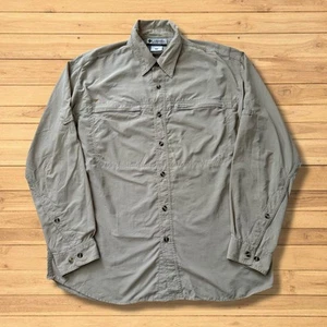 Columbia Cream Button Up Outdoor Shirt - Men’s Size UK Medium - Picture 1 of 8