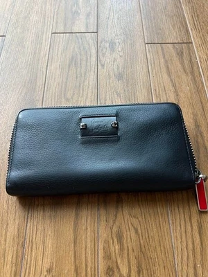 Christian Louboutin Authentic Bifold Long Wallet Studs Leather Purse Zip Logo - Image 1 of 4