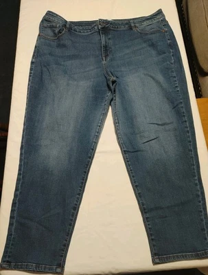 Pantalones de mezclilla Lane Bryant Flex Magic cintura tiro bajo novio mujer talla 24  Foto 1 de 4