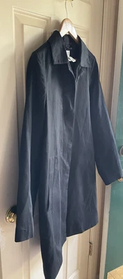 Gabardina 346 Brooks Brothers Talla 10 Botones Negros Bolsillo Algodón Polaco Oculto Foto 1 de 4