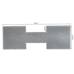 FILTRO METALLICO 23 x 50 CM FABER INCA 28 133.0071.400 FKA15 - Foto 1 di 1