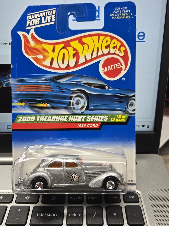 De colección 2000 Mattel Hot Wheels Treasure Hunt #3 1936 cable ¡¡¡nuevo en tarjeta!!!! Foto 1 de 3