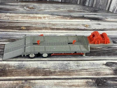 Vintage Zee Toys Power Rig Freightliner Flatbed - Gray Metal Trailer Only - Image 1 of 4