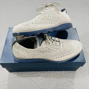 Cole Haan Men's 8 Original Grand Stitchlite Wingtip Oxfords Shoes Khaki Birch - Bild 1 von 8