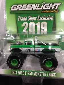 GREENLIGHT 1974 FORD F-250 MONSTER TRUCK  2019 TRADE SHOW/ TOY FAIR EXCLUSIVE - Picture 1 of 1