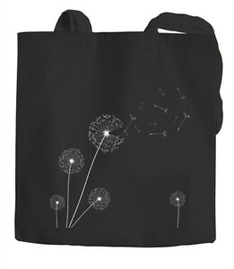 Jutebeutel Pusteblume Dandelion Baumwolltasche Stoffbeutel Einkaufstasche