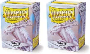 2x Dragon Shield Matte Sleeves - Weiß (2x100 Sleeves) - Bild 1 von 2