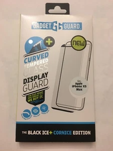 GADGET GUARD Black Ice + Cornice GLASS Screen Protector for Apple iPhone Xs Max - Picture 1 of 5