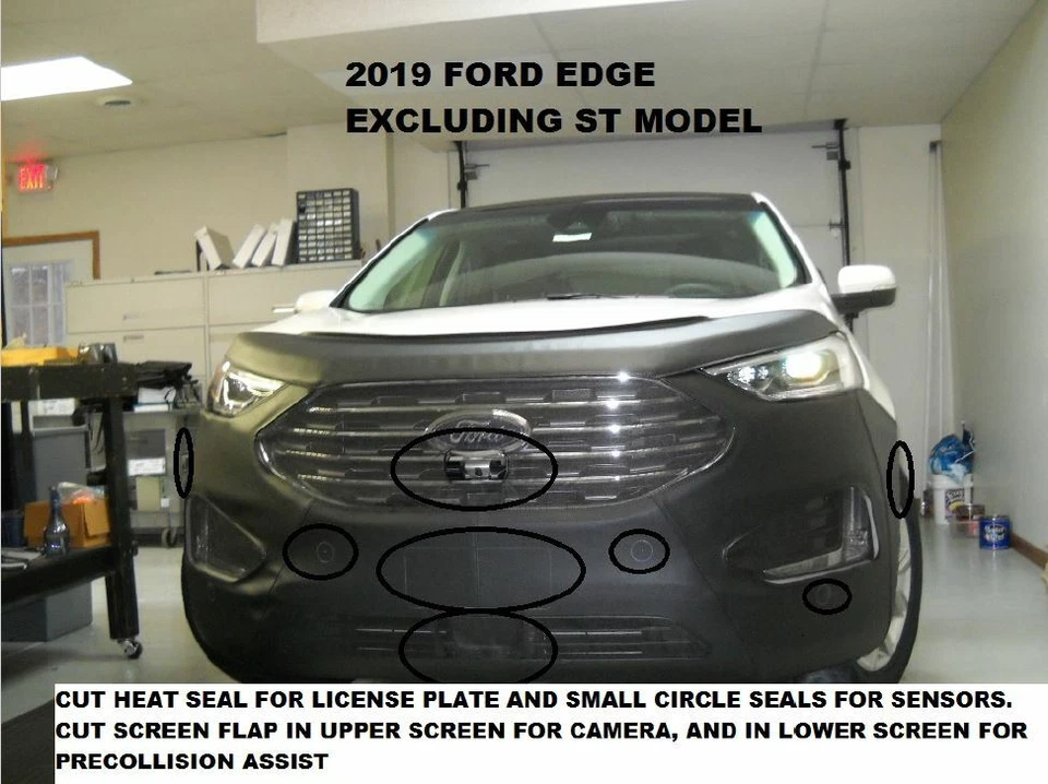 Sujetador con cubierta de máscara delantera Lebra para Ford Edge 2019-2024 19 20 21 22 23 24 excepto ST Foto 1 de 1