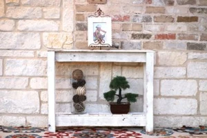 WHITE RUSTIC ENTRY WAY TABLE 36'' - Picture 1 of 1