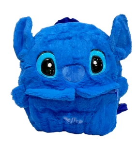 Disney Little Stitch Back pack, fur, blue, Boys/Girls, 2 zippers, lined, - Picture 1 of 14