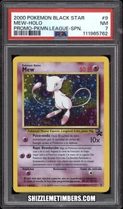 Mew 9 Holo Black Star Spanish Pokemon Promo League - PSA 7 - Picture 1 of 2