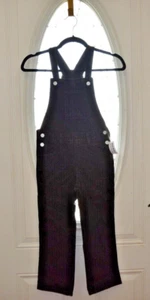 New OLD NAVY Kids Black Denim Overalls Size S (6-7) - Picture 1 of 5