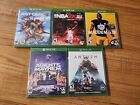 Lot Of 5 Xbox One Games Anthem, Just Cause 3 ,Agents Of Mayhem, Madden 19
