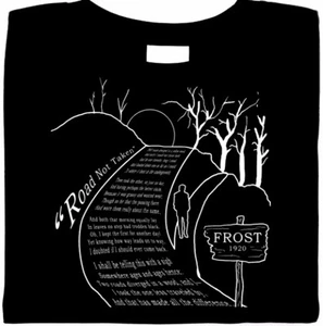 Robert Frost Shirt, The Road Not Taken Poetry T-Shirt, Literatur, Sm - 5X - Bild 1 von 2