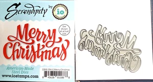 Impression Obsession Merry Christmas Thin Steel Craft Cutting Die SSDIE-094-G - Picture 1 of 1