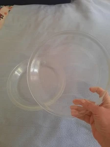 Vintage Pyrex Pie Plate Pan Clear Glass 9 Inch 209 Ovenware Made in USA 2 pcs - Picture 1 of 4