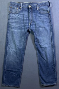 Levi's 569 lockere Passform 39 x 31 gerades Bein Herrenjeans dunkel Denim klassisch 36 x 32 Etikett - Bild 1 von 12