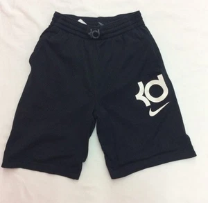 Nike Dry Fit Kevin Durant KD Youth Tie Up Basketball Shorts Black Size Large - Picture 1 of 3