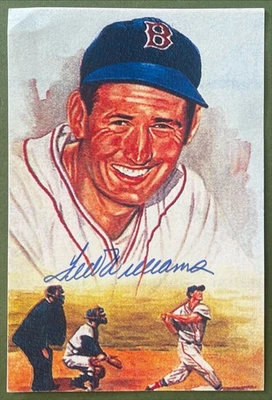 TED WILLIAMS AUTOGRAPHED SIGNED 5X7 PHOTO BOSTON RED SOX GAI CERTIFIED #GV418024 - Image 1 of 2