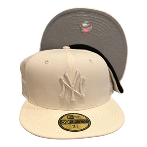 New Era New York Yankees Chrome Pack 59FIFTY Fitted Hat Cap Gray UV Size 7 3/8 - Picture 1 of 6
