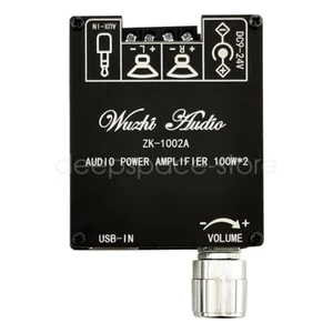 ZK-1002A Bluetooth Digital Audio Power Amplifier Board Stereo 2-Channel 100W*2 - Picture 1 of 12