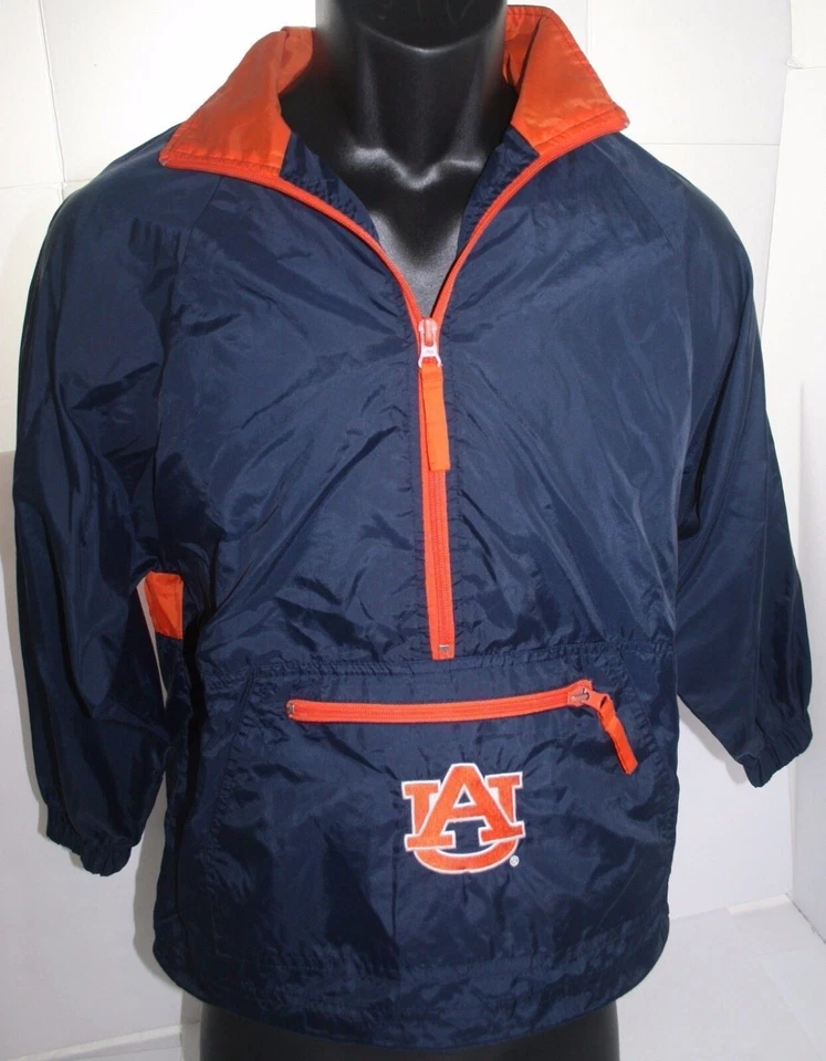 Auburn Tigers Reebok Heisman 系列尼龙连帽雨衣青少年小号 8 — 第 1/4 张图片