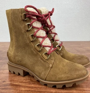 Sorel Phoenix braune kurze gemütliche Damenstiefel mit Spitze Größe 7 LL3652-286 - Bild 1 von 8