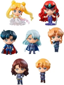 SAILOR MOON Petit Chara Trading Figure 7-Pack Dark Kingdom 6 cm (Set) - Imagen 1 de 2