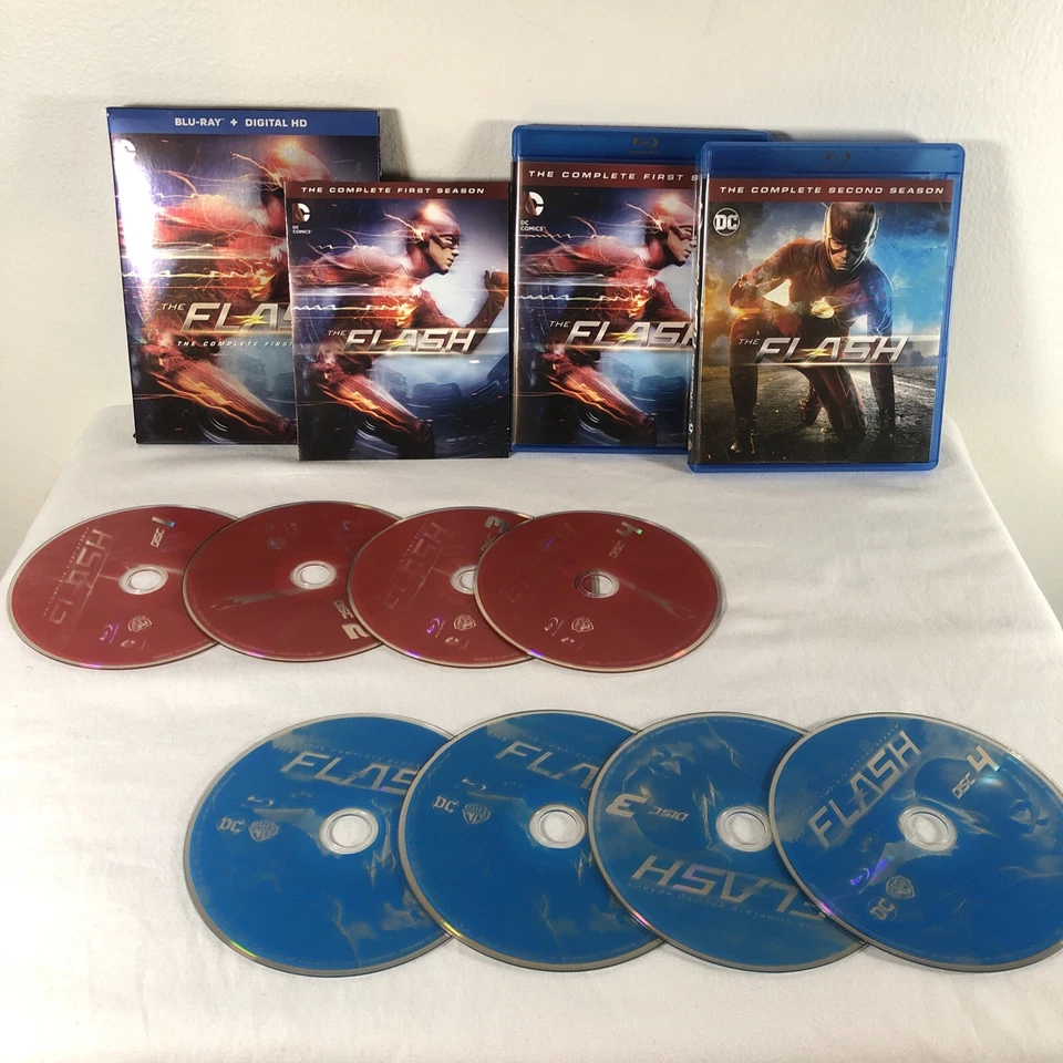 The Flash Seasons 1 and 2 Blu-ray CW Series!! Own On Blu ray!! Foto 1 de 4