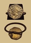 1915 Cracker Jack Pot Metal Liberty Coin Ring