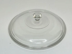 Pyrex 624C Ersatzdeckel 8,75" Rund Klarglas Kasserolle Knopf 2 Quart ** LESEN - Bild 1 von 5