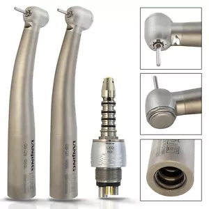Pieza de mano dental de titanio de alta velocidad fibra óptica LED para acoplador Sirona 6 pines T1 - Imagen 1 de 112
