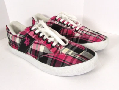 US POLO ASSN. Zapatillas a cuadros talla para hombre 9,5 para mujer 11 Foto 1 de 4