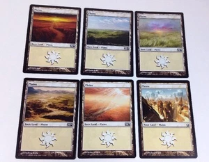 6 MTG Magic the Gathering PLAINS Karten, Basic Land (2012 / 2013) - Bild 1 von 9