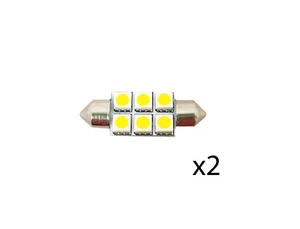 "Bombilla LED Pactrade Marine 2 PIEZAS Festoon Tipo 12VDC 90LM Blanca Cálida 1 15/16 X 1/2" - Imagen 1 de 3