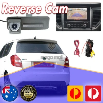 REVERSE CAM For SKODA FABIA Handle Backup Camera Fit WITH BOOT SWITCH - Image 1 of 4