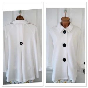 Joseph Ribkoff White Swing Jacket Uk Size 12 - Picture 1 of 11