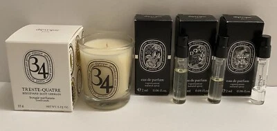 Mini de viaje de lujo Diptyque 34 1,23 oz 35 g muestra de vela flor guisante, rosa, Do Son Foto 1 de 3