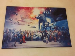 STAR WARS Il Cast (riproduzione decorativa in Mdf 90x60x1,8 cm) - Foto 1 di 4