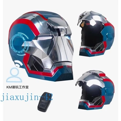 Iron Man Iron Patriot Helmet Electric Voice-control Mask Wearable Cosplay Props - Image 1 of 4