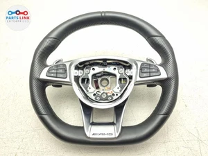 2016-18 MERCEDES C63 AMG STEERING WHEEL PADDLE SWITCH CONTROLS BLACK W205 C43 - Picture 1 of 9