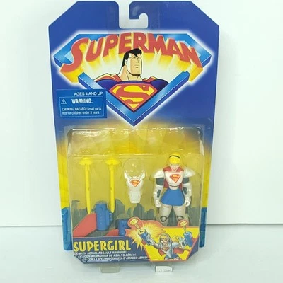 4-дюймовая экшн-фигурка Kenner Superman Animated Supergirl Aerial Assault Armor НОВАЯ - Изображение 1 из 4