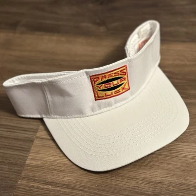 De Colección Press Your Luck Game Show Gorra Visera Blanca Rara - Talla Única Se Adapta a la mayoría Foto 1 de 4