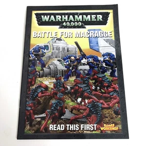 Warhammer 40K BATTLE FOR MACRAGGE Mini Rulebook 2004 Space Marines Tyranids - Picture 1 of 8