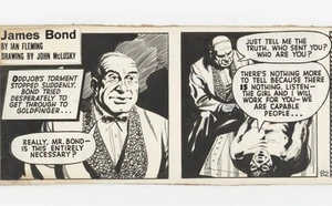 GOLDFINGER ~ ORIGINAL IAN FLEMING COMMISSIONED COMIC ART - Imagen 1 de 5