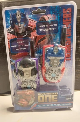 Walkie Talkies Transformers One - 3+ - Funciona hasta 750 pies - Nuevo Foto 1 de 4