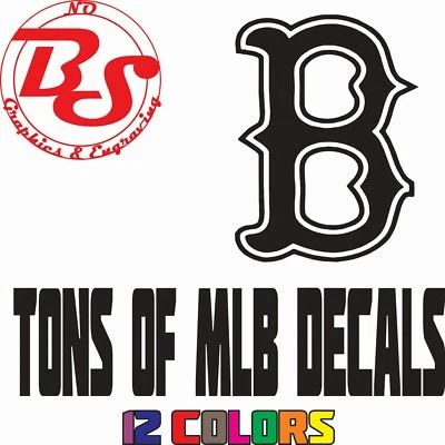 6" MLB Major League Baseball Vinyl Decal Sticker Yankess Red Sox NY Phils noBS - Image 1 of 4