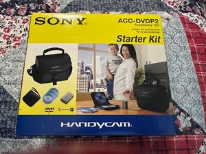 BRAND NEW - Sony ACC-DVDP2 Starter Kit for Handycam, Case, Battery, Discs - Picture 1 of 2