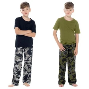 Pijamas de camuflaje para niños/niños manga corta camuflaje conjunto de edad 7-13 años - Imagen 1 de 4